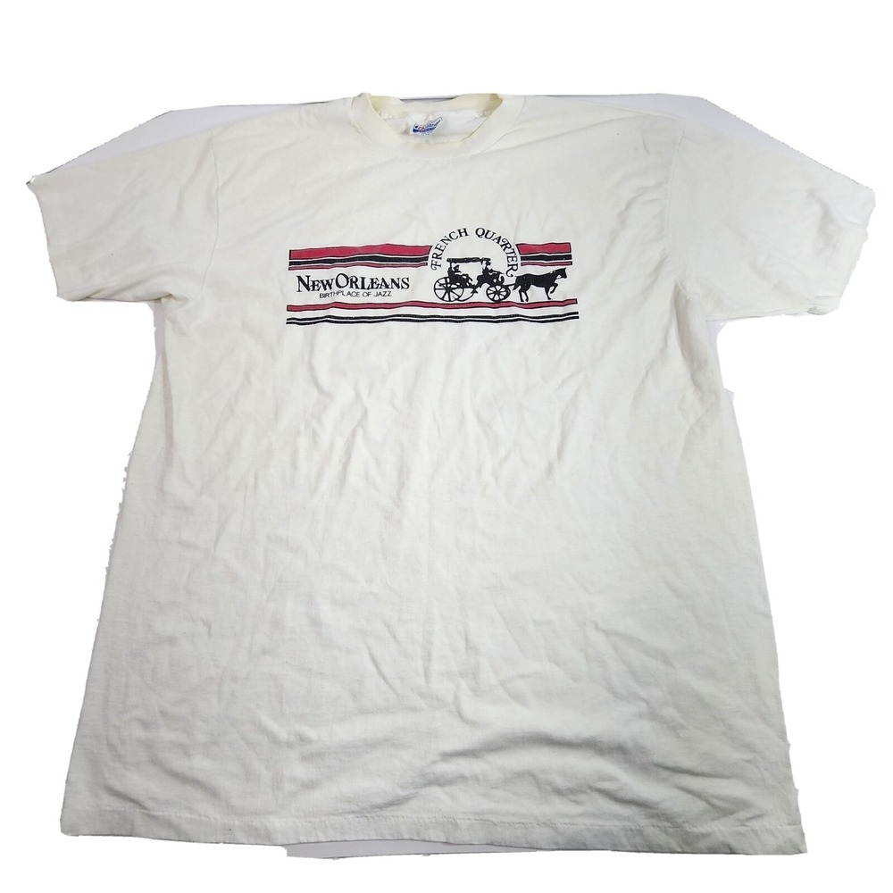 Vintage 90s New Orleans French Quarters Short Sleeve Single Stitch XL T-Shirt